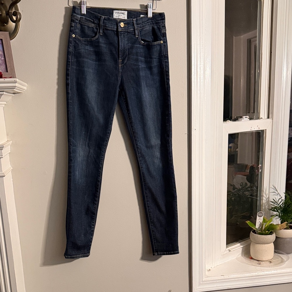 Frame Le High Skinny  Denim Women's Dark Indigo Jeans